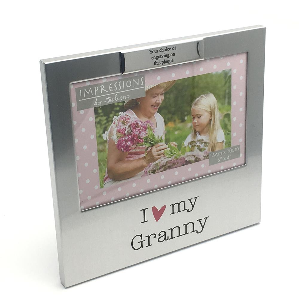 Details About Personalised I Love My Granny Photo Frame Gift New Boxed 6 X 4 Fa518gy P