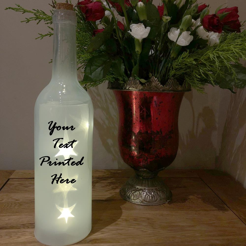 Let It Shine Light Up Bottle LED Bottles Gift 54045