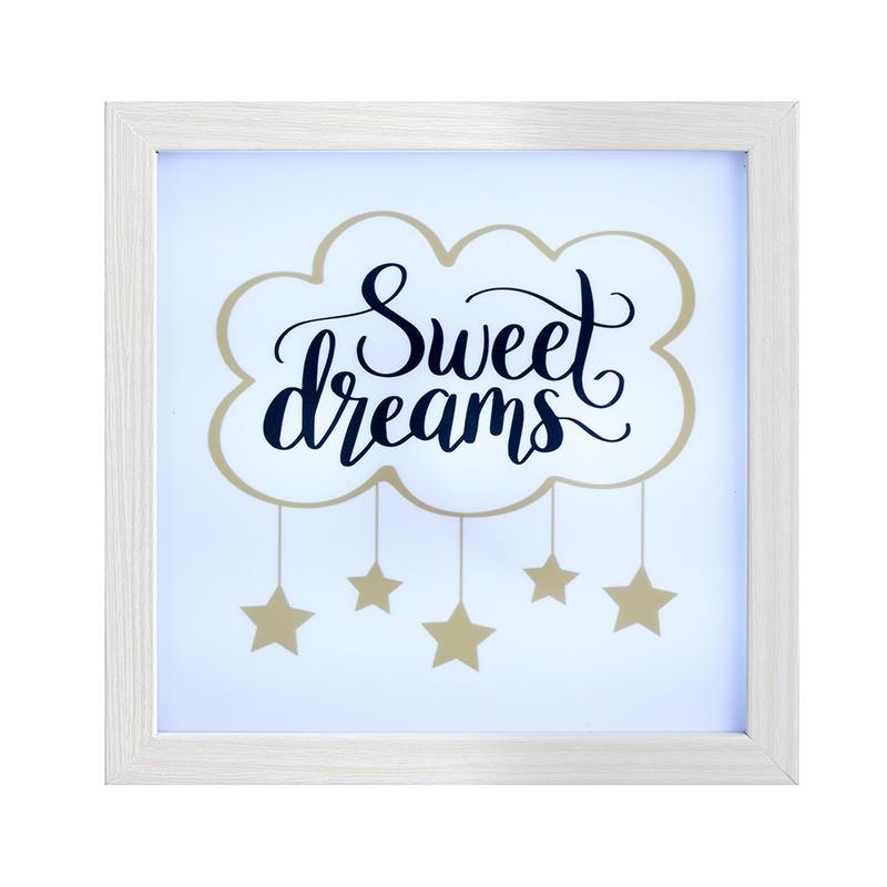 Always Kiss Me Goodnight LED Light Up Mantle Plaque Love Gift  ATH009-HS