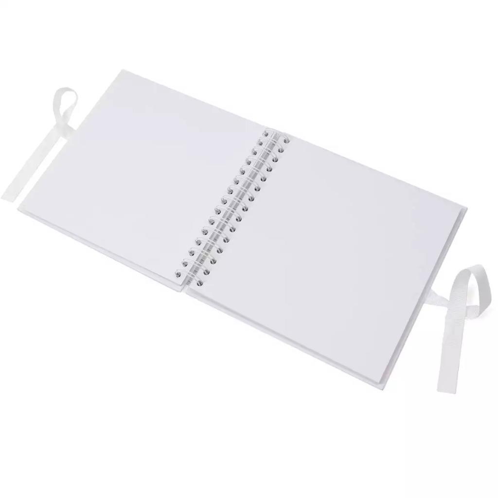 Personalised White Wedding Scrapbook Photo Album or Guest Book WHSCR1