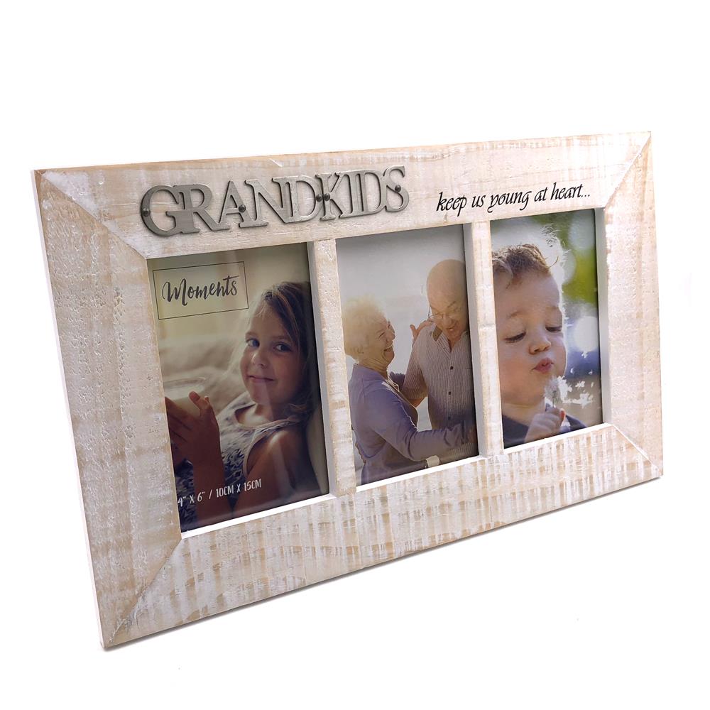 Natural Unfinished Shabby Chic Wooden Grandkids Multi Photo Frame Details About Natural Unfinished Shabby Chic Wooden Grandkids Multi Photo Frame Fw945gk