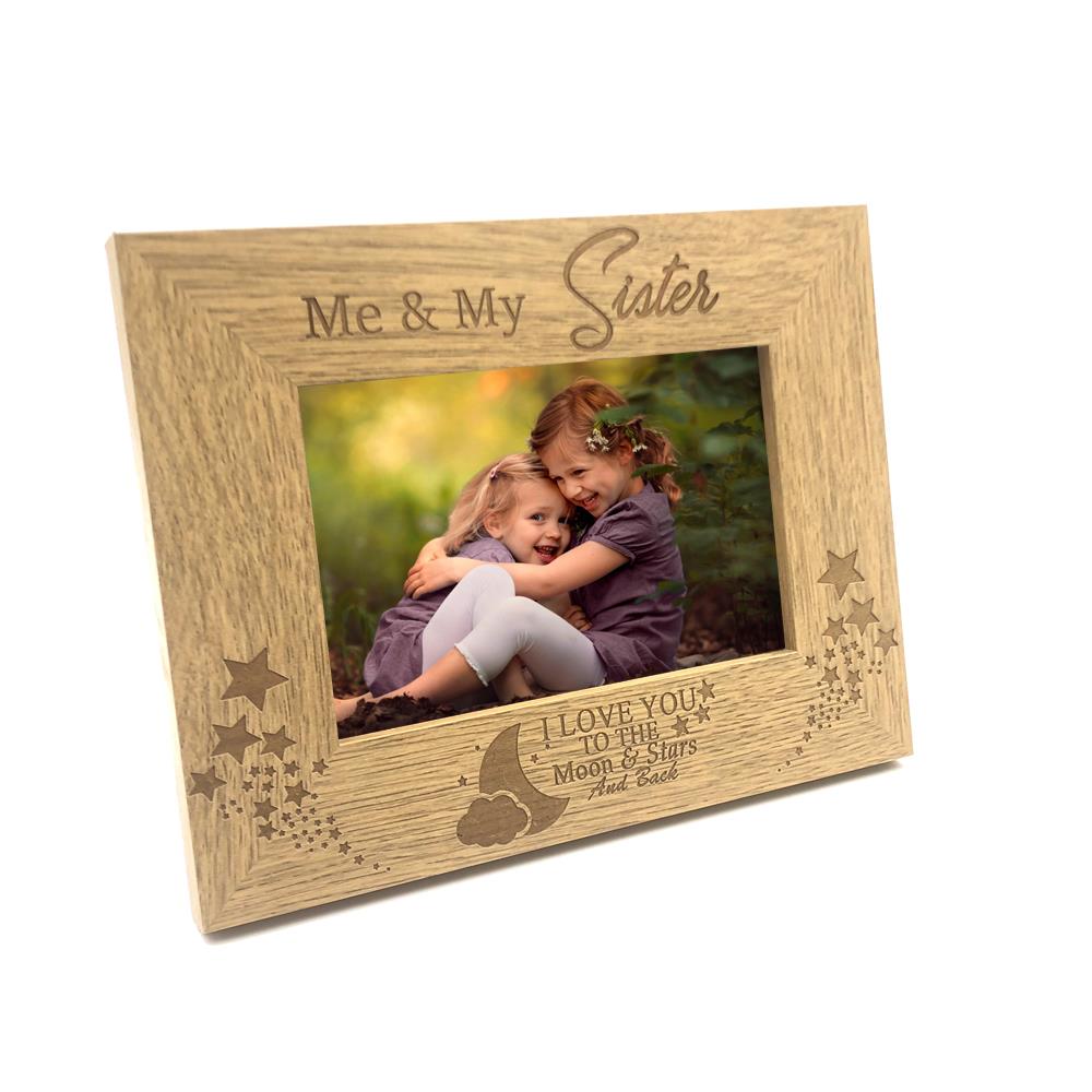 Me And My Sister Love You To The Moon Photo Frame Gift Fw160 Ebay Me And My Sister Love You To The Moon Photo Frame Gift Fw160 Ebay