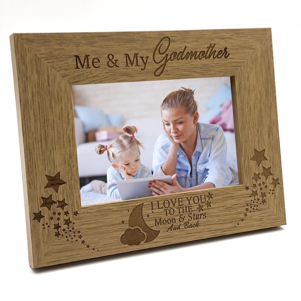 Me and My Godmother Love You To The Moon Photo Frame Gift FW216