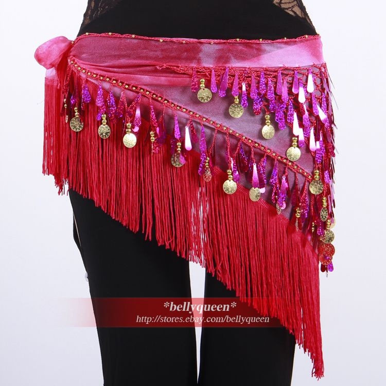 new 2012 Belly Dance Costume Dress Dancewear Hip Scarf Wrap Belt ...