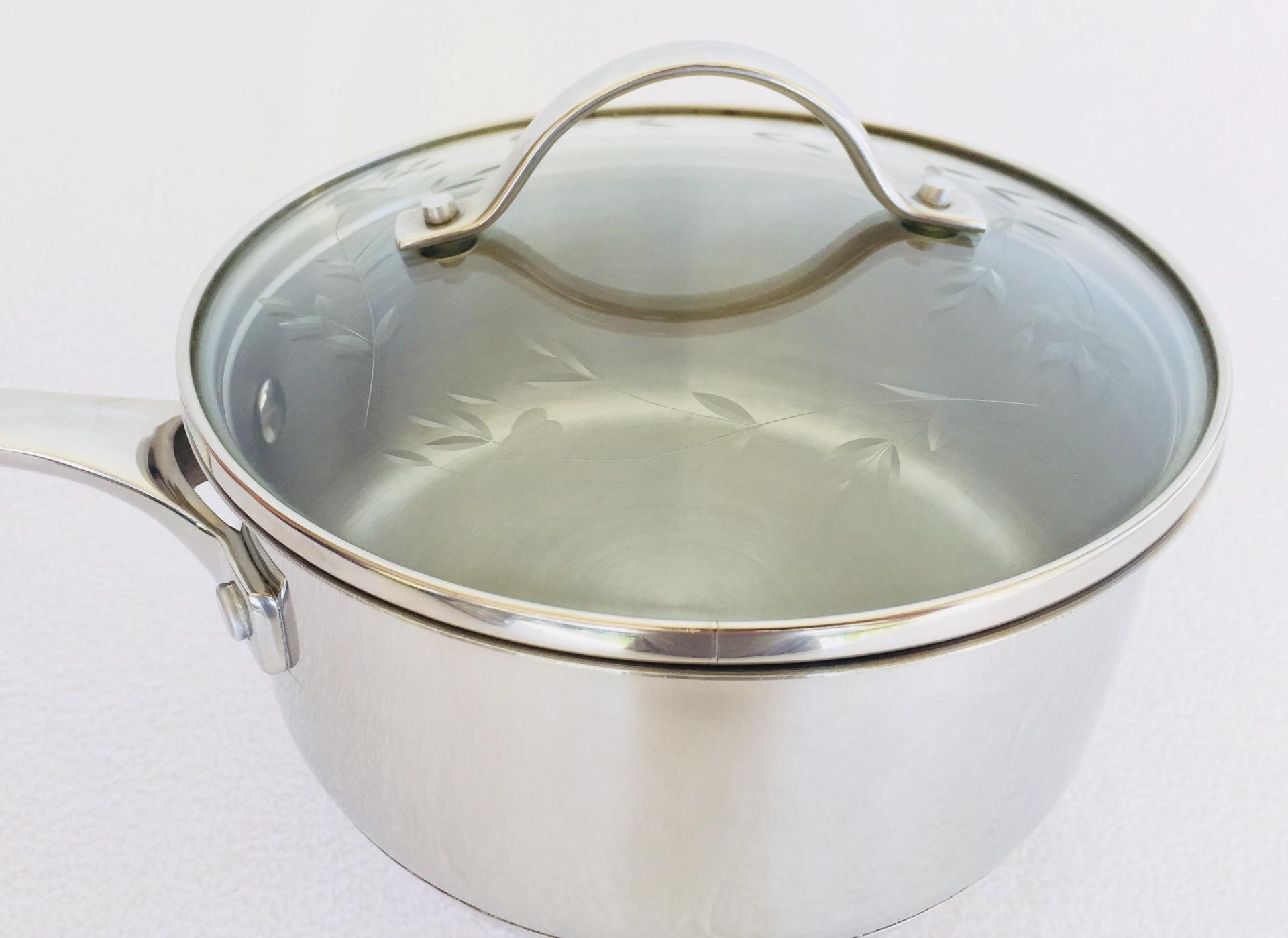 Princess House 2 Qt 18/10 Stainless Steel Double Boiler Heritage Glass 18/10 Stainless Steel Princess House