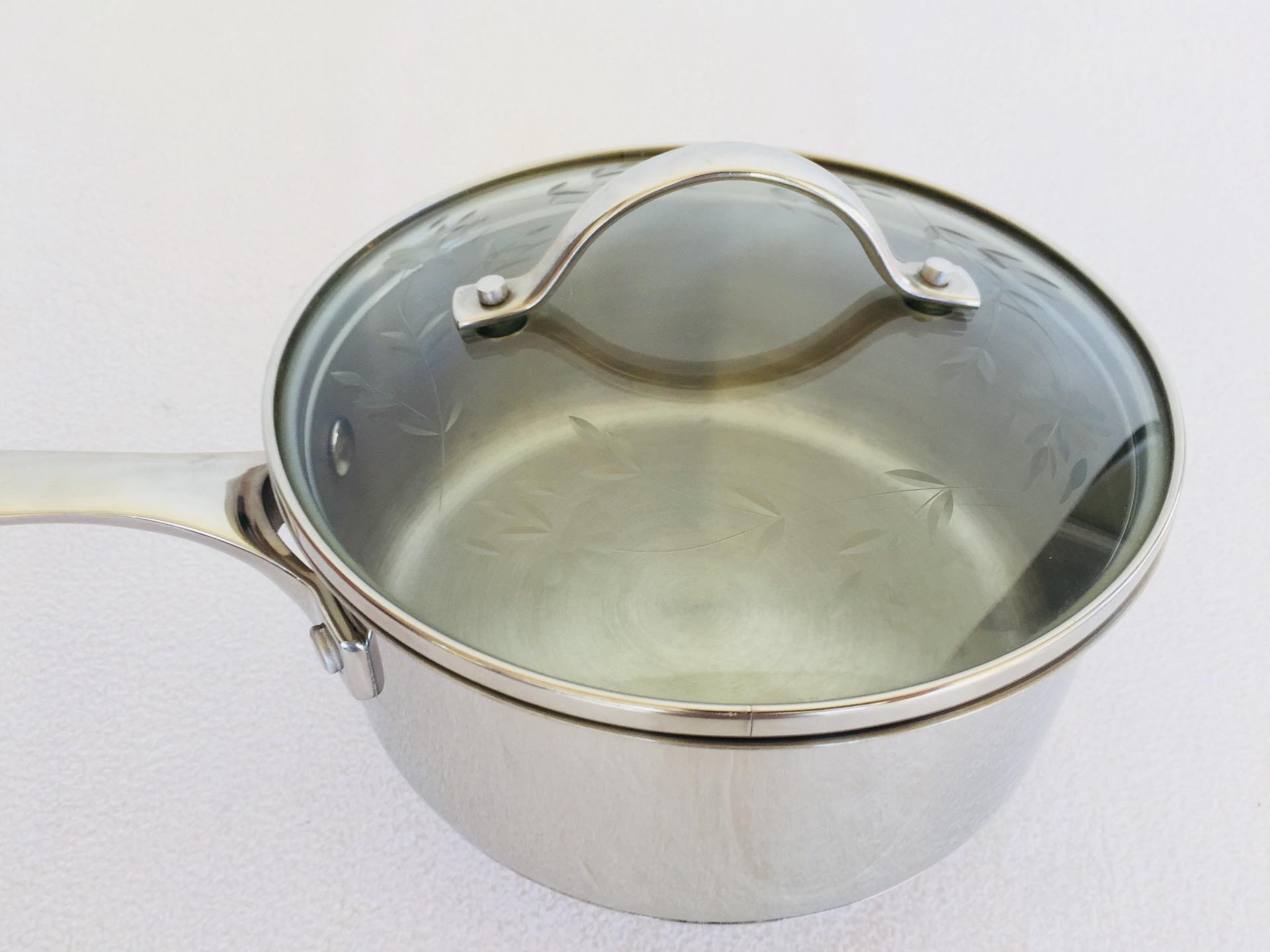 Princess House 2 Qt 18/10 Stainless Steel Double Boiler Heritage Glass 18/10 Stainless Steel Princess House