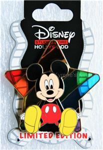 DSSH DSF DISNEY MICKEY MOUSE PRIDE STAR RAINBOW STAINED GLASS PIN