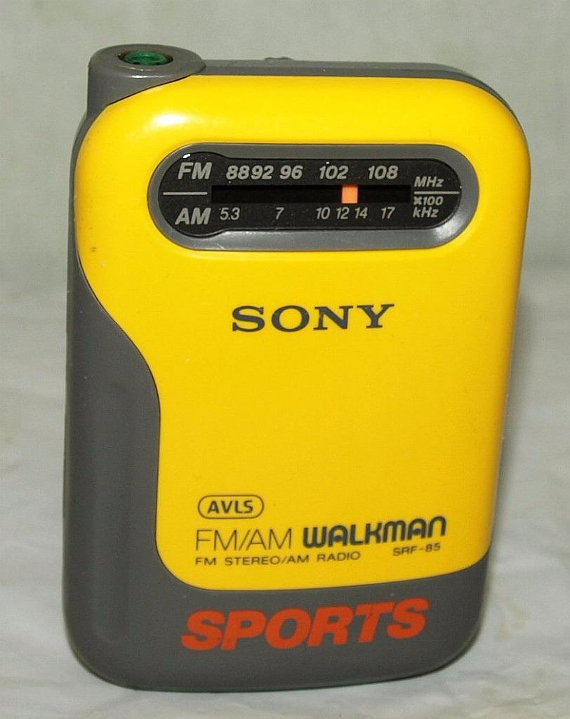 SONY SPORTS WALKMAN SRF-85 PORTABLE AM/FM RADIO TESTED WORKING FREE USA ...