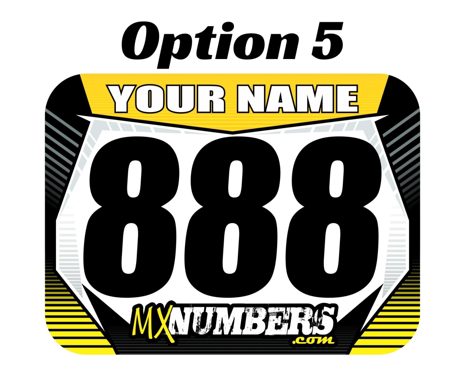 Motocross Mini Number Plate Decal Stickers Custom Name Race MX SX ATV AMA RMZ RM eBay