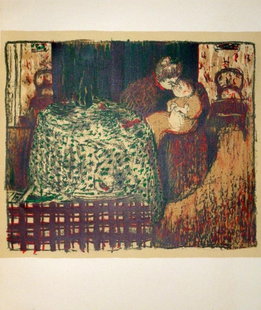 Maternite By Edouard Vuillard Original 1948 Color Lithograph