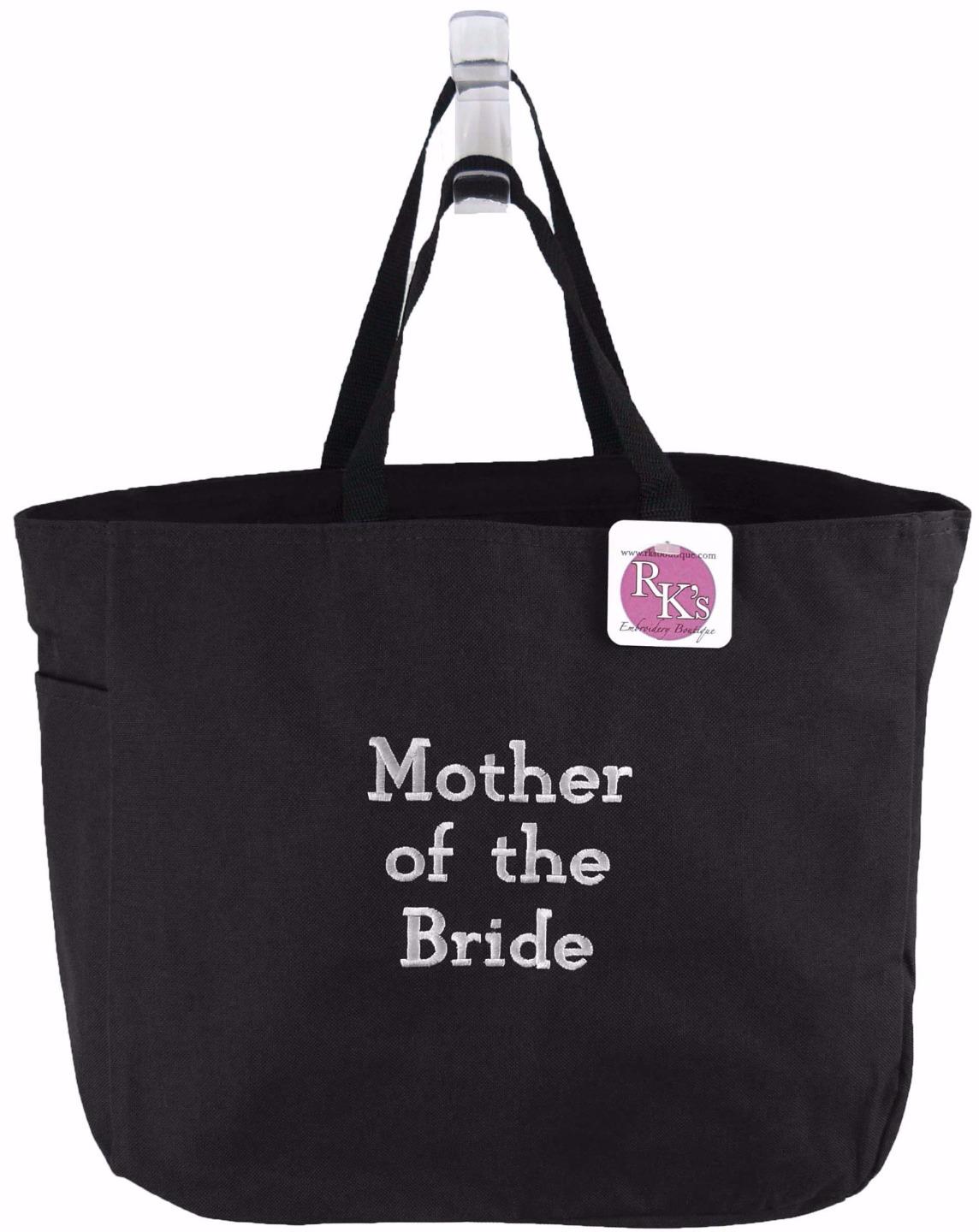 Mother of the Bride Custom Embroidered Essential Tote Bag Wedding Party ...