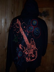 3XL NWT ROCK STAR HOODIE by TOOL JEANS in Black and Teal 2XL
