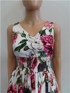 Dolce & Gabbana Floral Print Sleeveless Dress Size 36/US 0