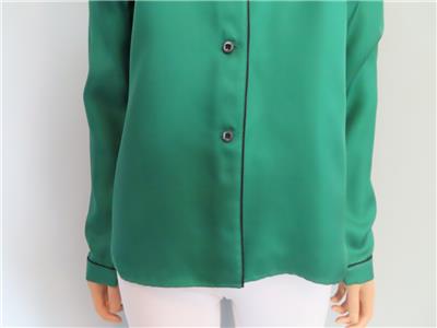 プラダ　PRADA 新品　シルク混ブラウス　サイズ38 オリーブグリーン 1129270510_tp.jpg