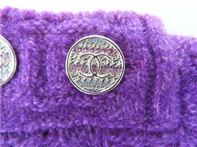 CHANEL★素敵！23A Pink/Dark Purple Cashmere Sweater Dress NWT CHANEL 23A Pink/Dark Purple Cashmere Slvless Sweater