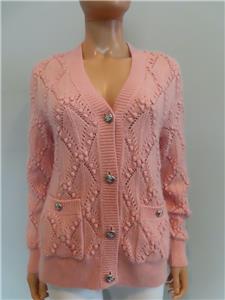 CHANEL ピンク カーディガン 34 Chanel Cardigan, Size 34 FR
