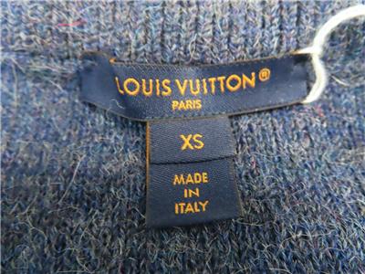 LOUIS VUITTON ネイビーチュニック 36 NWOT Louis Vuitton Blue Denim Effect Cardigan Sweater Size XS | eBay