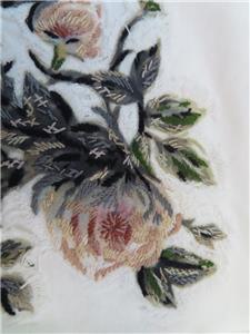 Dior★素敵！Floral Applique Flutter Sleeve T-Shirt NWT Christian Dior Soft White/Floral Applique Flutter Short