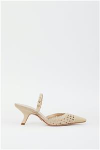 【２色展開★】Dior Or D-Lane ミュール Dior Or D-Lane Heeled Slide Gold-Tone Openwork Microcannage