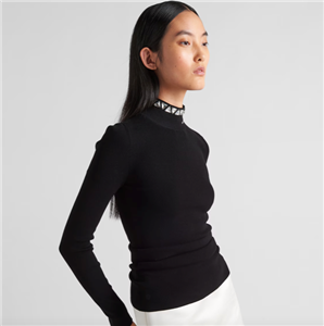 PRADA＊Jersey turtleneck top タートルネックカットソー＊送込 Prada Jersey Turtleneck Top - Bergdorf Goodman