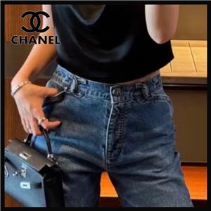 【大きめロゴがポイント☆】CHANEL ショート デニム CCロゴ バイカラーCCロゴ♪】CHANEL カシミヤ ストール マフラー