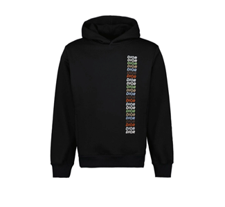 NWT Dior Homme Black/Multicolor Logo Printed Long-Sleeved Hoodie