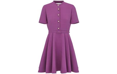 良品】Christian Dior カットソーワンピース パープル 【11】 良品