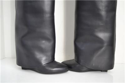 givenchy leather wedge boots