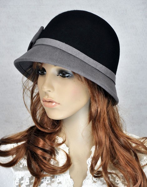 M63 Classic Bow 100% Wool Women's Winter Dress Brim Hat Cap Bucket ALL ...