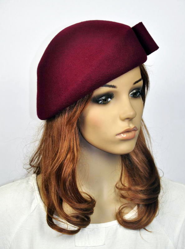 M60 Elegant Bow 100% Wool Women's Winter Church Dress Hat Cap Fedora ...