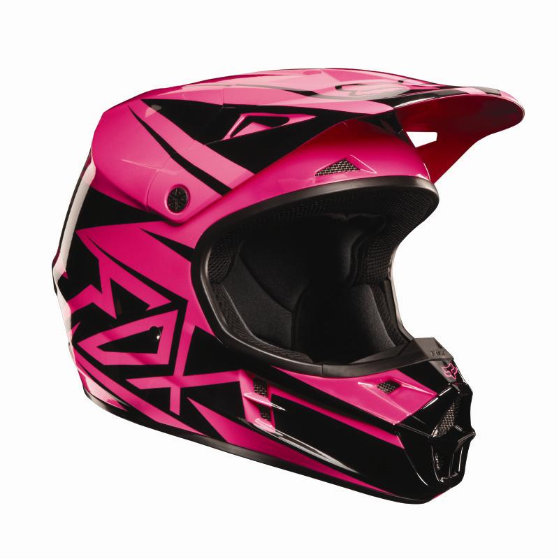 Fox Racing V1 COSTA Youth Helmet BLACK/PINK Motocross All Sizes 03913 ...