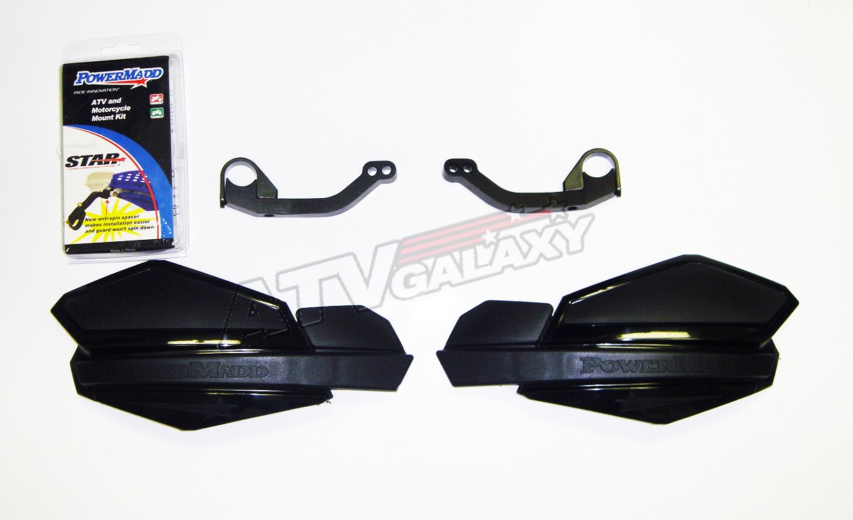 POWER MADD HAND GUARDS SUZUKI LTZ 400 Z400 Z 400 BLACK POWERMADD