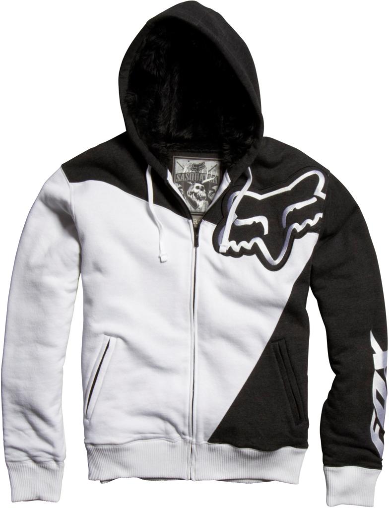 NEW Fox Racing SLEDGE SASQUATCH Zip Hoody WHITE 04177 ALL SIZES Hoodie ...