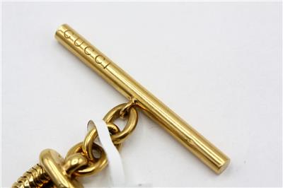 Rare 1980's GUCCI 18K Gold Hercules Knot Bracelet Snake Link