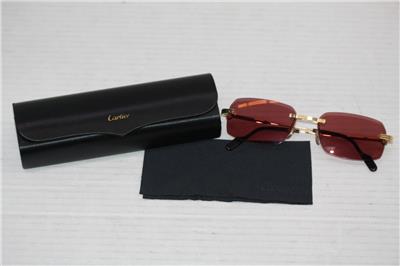 Cartier カルティエ サングラス 135 135 レッド系 フランス製