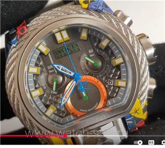 Invicta Reserve Bolt Zeus Magnum Graffiti Black Dial Swiss Mvt 
