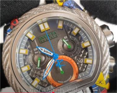 Invicta Reserve Bolt Zeus Magnum Graffiti Black Dial Swiss Mvt