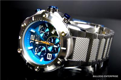 Invicta Speedway XL Teal Blue Stainless Steel Chronograph