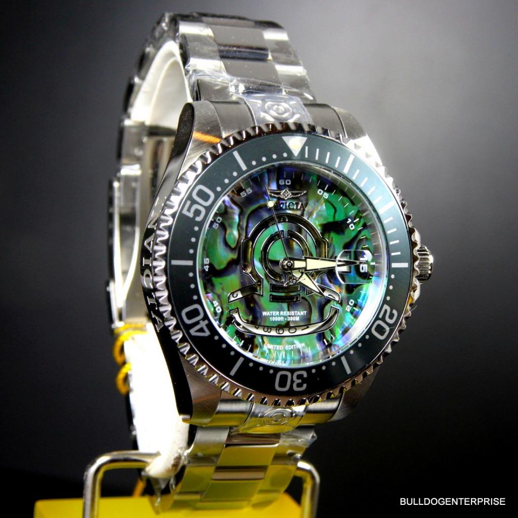 Invicta Grand Diver NH35A Automatic Blue Abalone Helmet Steel 47mm Watch New | eBay