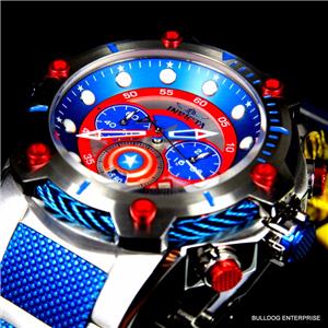 最高級のスーパー Invicta Marvel Captain America Bolt 51mm Steel Limited Ed 時計