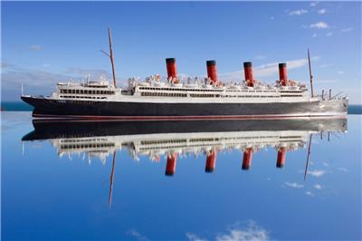 CUNARD LINE RMS AQUITANIA RARE MILLAR'S MODEL SHIP 50' TO ...