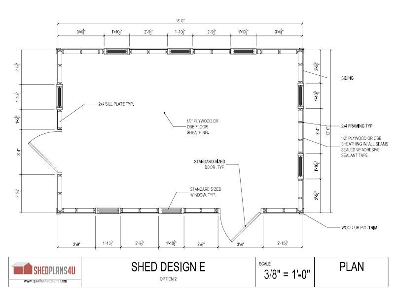 12 x 16 Storage Shed Plans Gable Roof Step By Step How To 