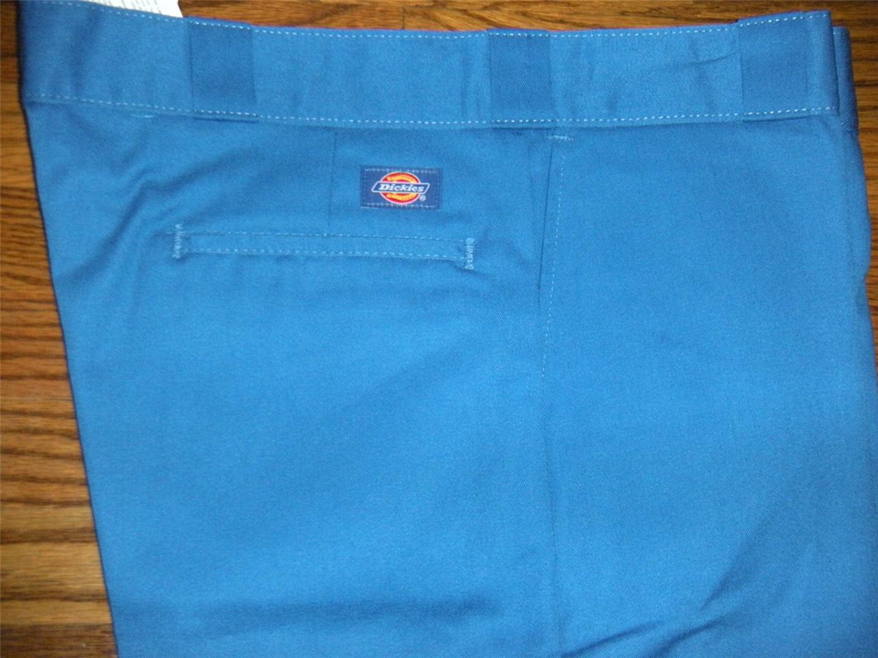 DICKIES MENS CLASSIC FIT WORK PANTS Royal Blue Durable 874 NWT | eBay