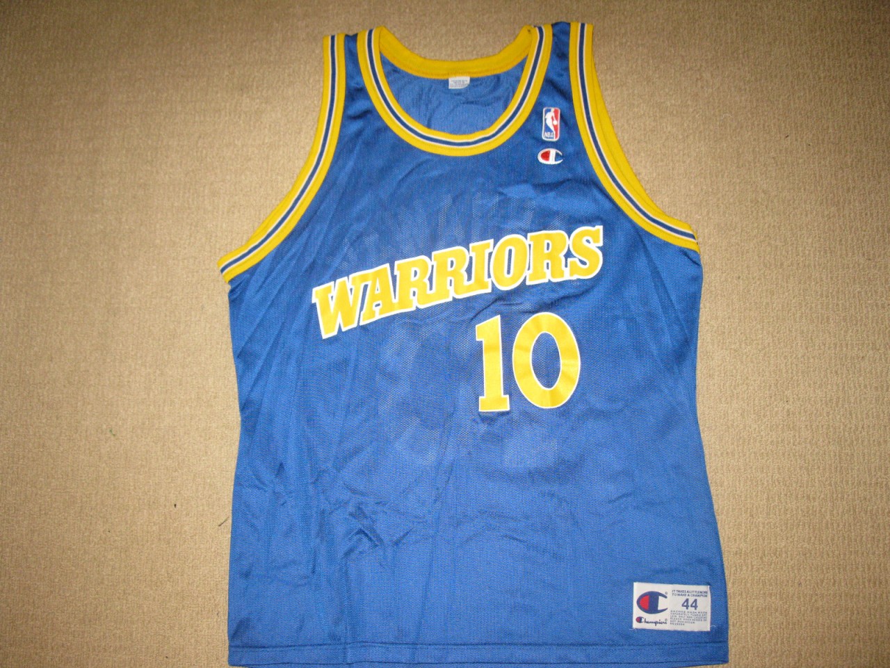 NBA TIM HARDAWAY Golden State Warriors Away Champion Jersey 44 LARGE ...