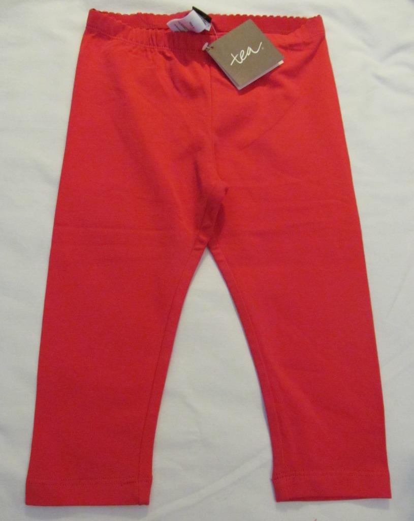 NWT 7 Tea Collection Capri Leggings Poppy Red Primrose Bouquet Raina Aqua - Picture 2 of 5