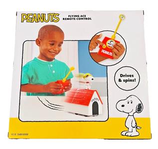 Peanuts 75 Years Snoopy Dog House Flying Ace w Remote Control, New
