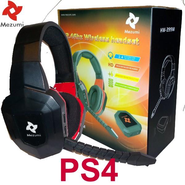 Wireless Gaming Stereo Headphones Microphone For Ps4