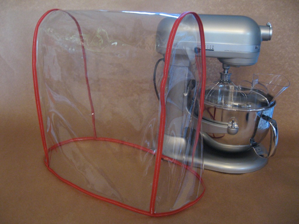 CLEAR MIXER COVER fits KitchenAid Bowl Lift Mixer RED Trim (56 Qt