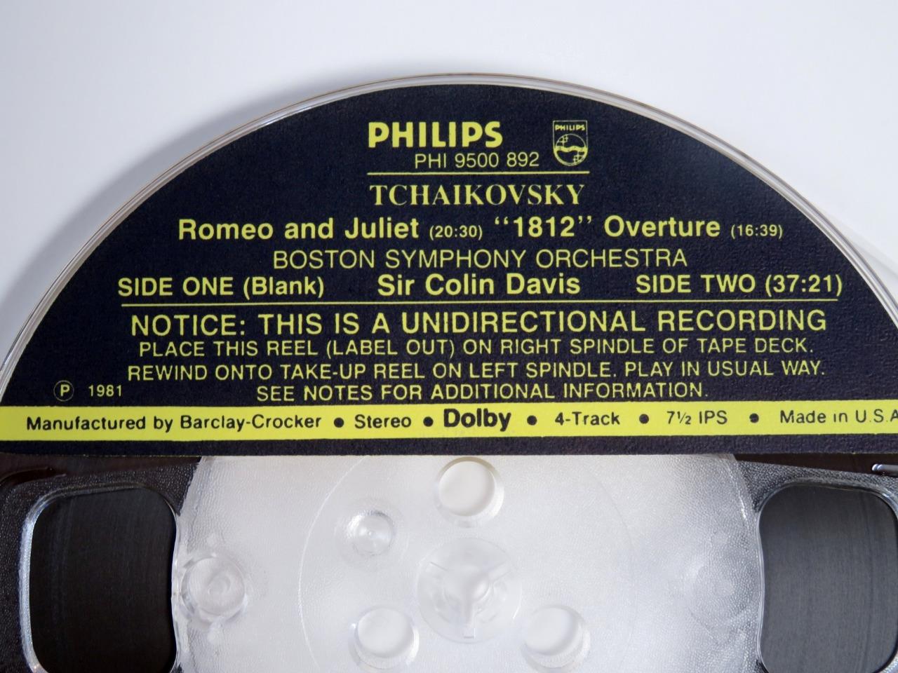 U CHOOSE Dolby Barclay Crocker 7.5 ips Classical Music 4-Track Reel to Reel Tape - Foto 28 di 34