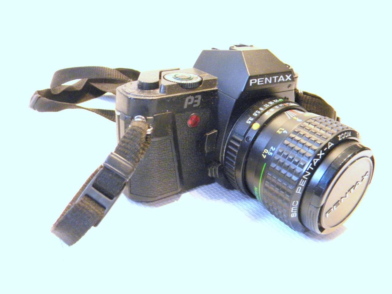 Pentax P3 SLR 35mm Camera w/PentaxA SMC 3570mm f3.54.5 lens film